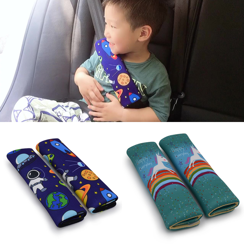 Infant Car Seat Cover - 2 Buah Penutup Bantalan Bahu Sabuk